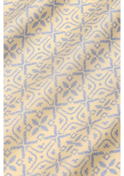 Mavi Rüya Desen Twill Ipek Eşarp fırsatları