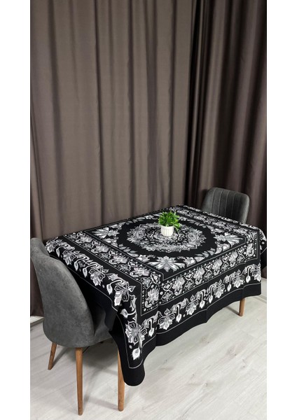 Kolay Temizlenebilir Çiçek Desenli Pamuklu Masa Örtüsü 170X170 cm – Çeyizlik, Sofra ve Dekoratif modelleri