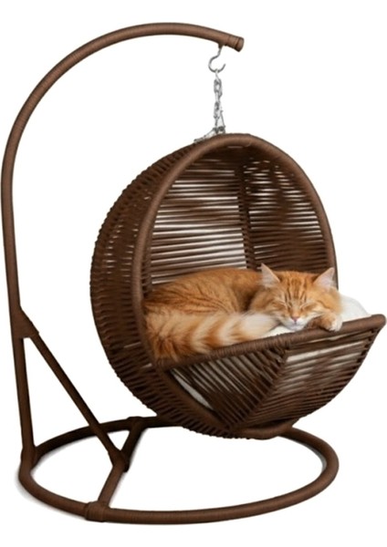 Pet Lüxperi Kedi Salıncağı & Kedi Yatağı & Kafesi 38X45X65 cm Kahve fırsatları