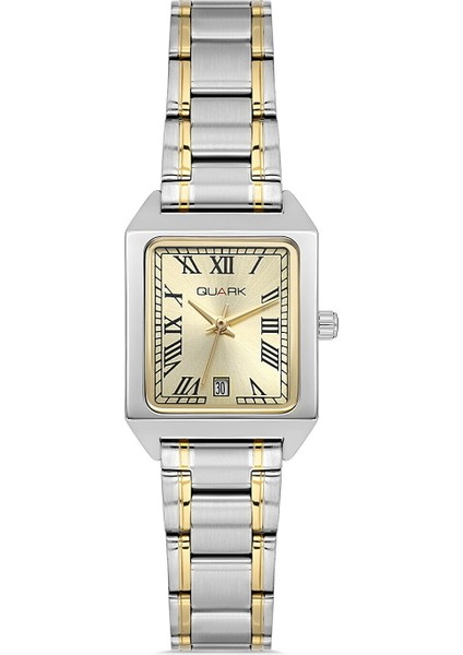 QL-X007SG-9B Çelik Kasa Çelik Kordon Kadın Kol Saati