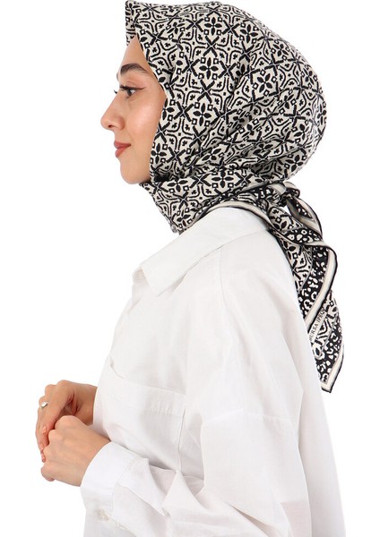 Krem Rüya Desen Twill Ipek Eşarp fiyatları