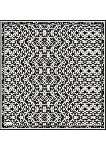 Krem Rüya Desen Twill Ipek Eşarp modelleri