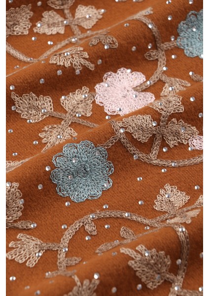 Tarçın Taşlı Nakışlı Kışlık Şal fırsatları