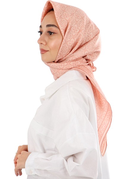 Somon Rüya Desen Twill Ipek Eşarp fırsatları