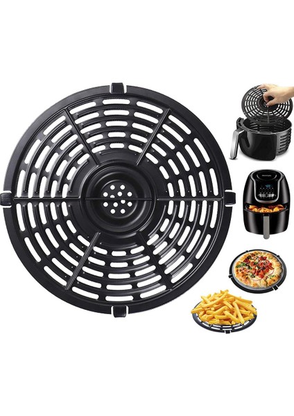 Hava Fritözü Yedek Izgara Tavası, Elektrikli Hava Fritözü Sebzelik Plakası Yapışmaz Kızartma Kaplama Tavası, B (Yurt Dışından) modelleri