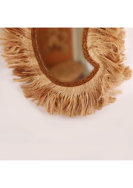 Mylamp Sahara Doğal Abaka El Yapımı Duvar Aynası 105X90 cm modelleri