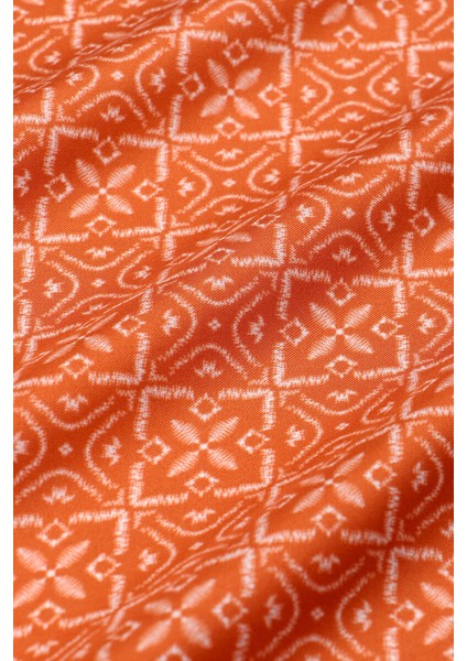 Kiremit Rüya Desen Twill Ipek Eşarp fırsatları