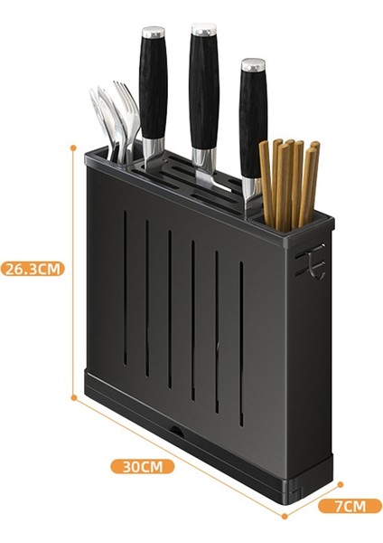 Santkuee Bıçak Standı Tutucu Bıçak Standı Tutucu Mutfak Için Paslanmaz Çelik Standı Blok High End Mutfak Aksesuarları (D Gümüş) (Yurt Dışından) fırsatları