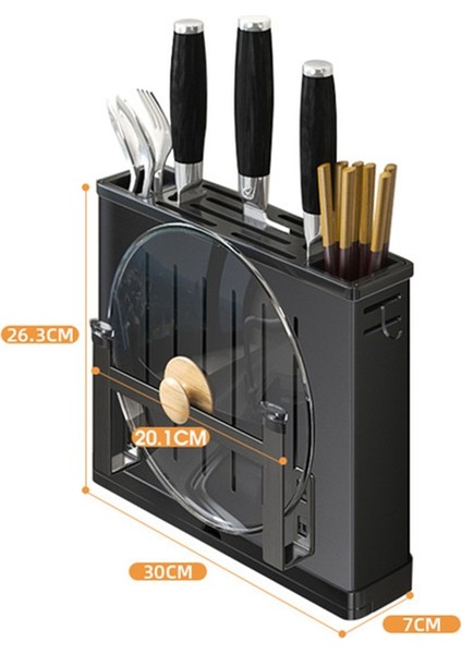 Santkuee Bıçak Standı Tutucu Bıçak Standı Tutucu Mutfak Için Paslanmaz Çelik Standı Blok High End Mutfak Aksesuarları (D Gümüş) (Yurt Dışından) indirimleri