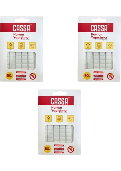 Tack-It Hamur Yapıştırıcı 50 gr Beyaz (065) 3 Adet