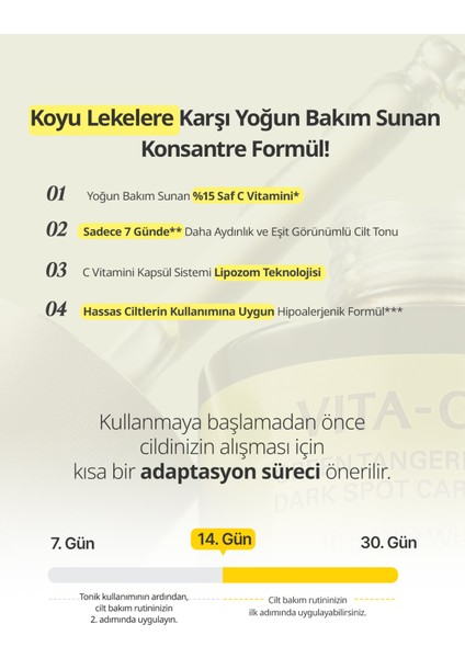 %15 Saf C Vitamini Içerikli Konsantre Ampul Goodal Green Tangerine Vita C 15 Dark Spot Care Ampoule