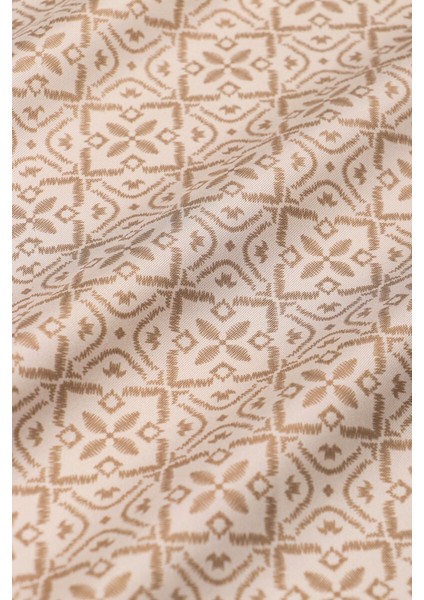 Sütlü Kahve Rüya Desen Twill Ipek Eşarp fırsatları