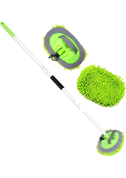 140 cm Teleskopik Mikrofiber Oto Yıkama Mopu ∣ Hgv