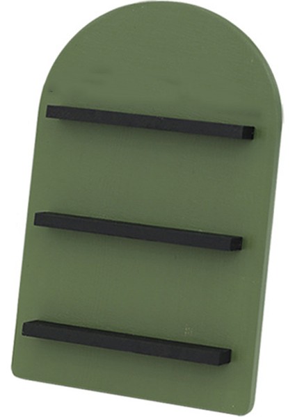 Santkuee Kemerli Esansiyel Yağı Vitrin Tatlı Rafı Morandi Renkli Kozmetik Depolama Rafı Masaüstü Rafı (Yeşil) (Yurt Dışından)