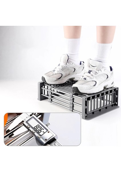 Santkuee Teleskopik Paslanmaz Çelik Lavabo Raf Bulaşık Drenaj Rafı Lavabo Bulaşıklık Meyve Damlalıklı Mutfak Gadget Lavabo Depolama Rafı D (Yurt Dışından) fırsatları