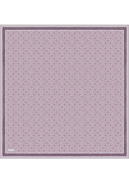 Lavanta Rüya Desen Twill Ipek Eşarp modelleri