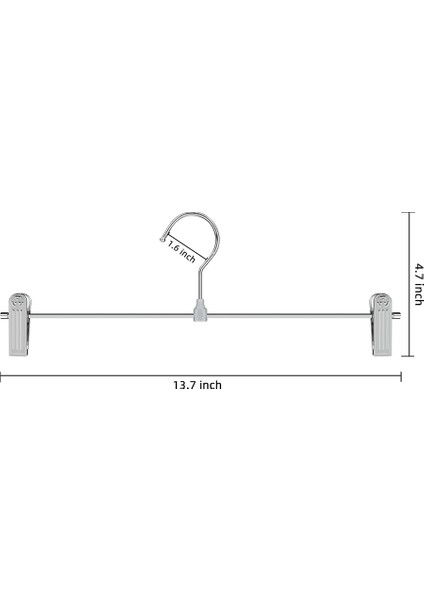 Santkuee Askılar, Klipsli Etek Askıları Yerden Tasarruflu, Ayarlanabilir Klipsli Askılar Pantolon Elbise Askıları 10'lu Paket (Yurt Dışından) fiyatları