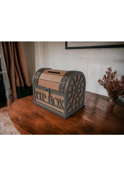 Klitli Tip Box Bahşiş Kutusu ve Kumbara Sandık Tipi Tipbox