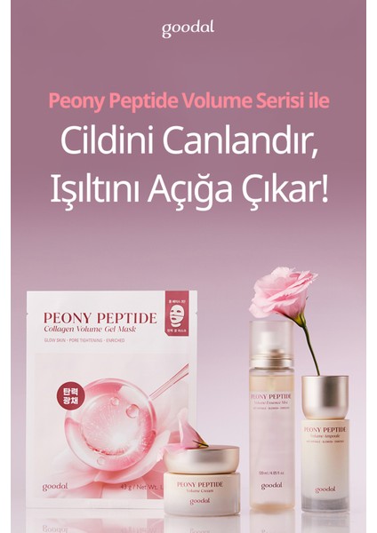 Peptit Içerikli, Cilde Sıkı Görünüm Kazandıran Ampul Goodal Peony Peptide Volume Ampoule