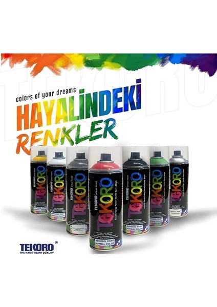 Isıya Dayanıklı Sprey Boya Siyah 400 ml modelleri