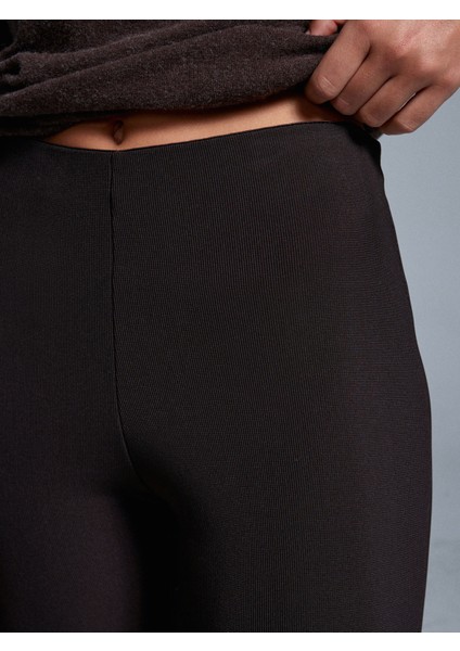 70385 Paçası Yırtmaçlı Tayt-Koyu Kahve fırsatları