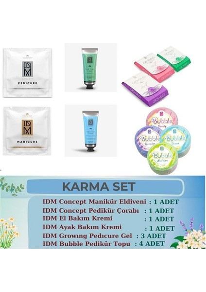 Karma Set (Man. Eld.1+Ped.çor.1+El Krem1+Ayak Krem1+Pedicure Gel3+Ped. Topu4)