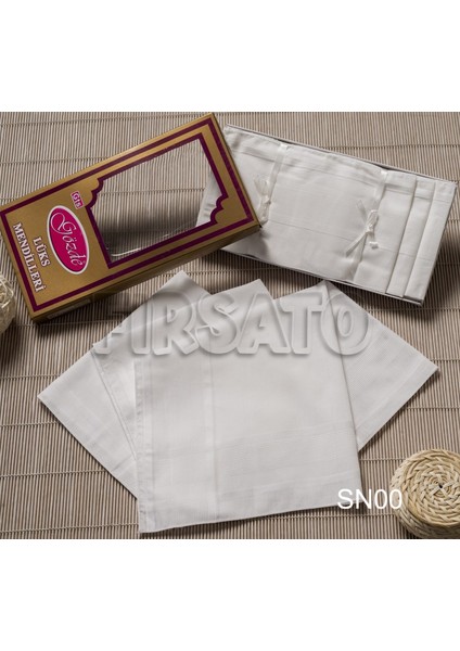 Gözde Kumaş Mendil 12'li Sarı Kutulu Set 46X46CM