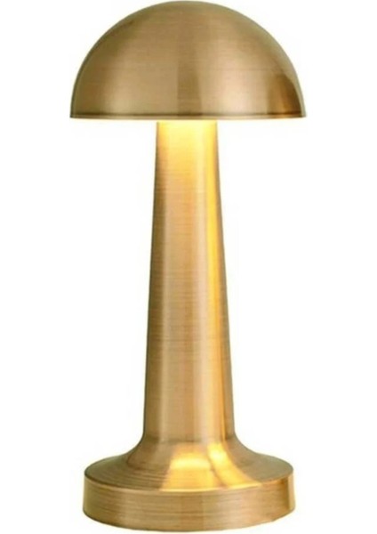 Uzmlight Horoz Masa Lambası 3 Renk Şarjlı Mantar Tip 60LM 23X10MM Type-C ( Gövde Renk Gold ) ( Avıva 3cct Lizbon fiyatları