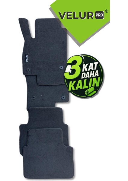 Skoda Kamiq 2025 Araca Özel Halı Paspas Araba Halısı Oto Paspas