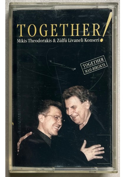 Zülfü Livaneli & Mikis Theodorakis Together Kaset (Orijinal Dönem Baskı Kaset)