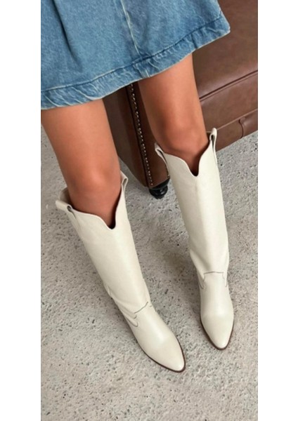 Kadın Sivri Burun Hakiki Deri Çizme fırsatları