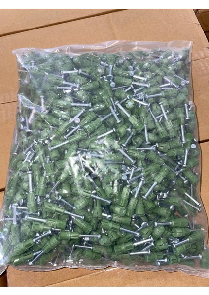 2000 Adet 10 mm Kendinden Dübelli Stoplu Mil Yeşil