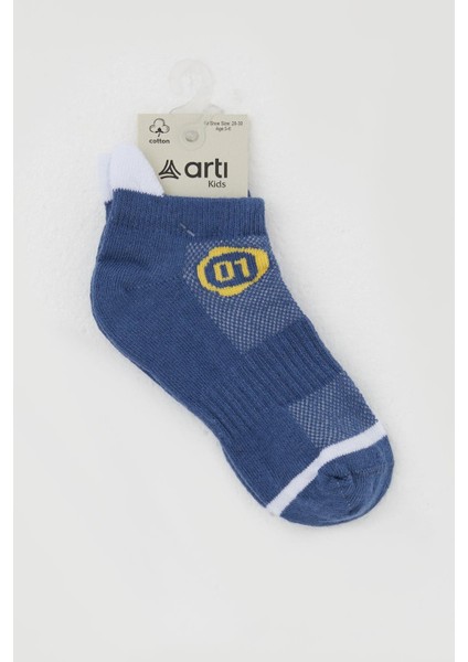 Breeze Erkek Çocuk Patik Çorap Rakam Baskılı 5-14 Yaş, Koyu Mavi fiyatları