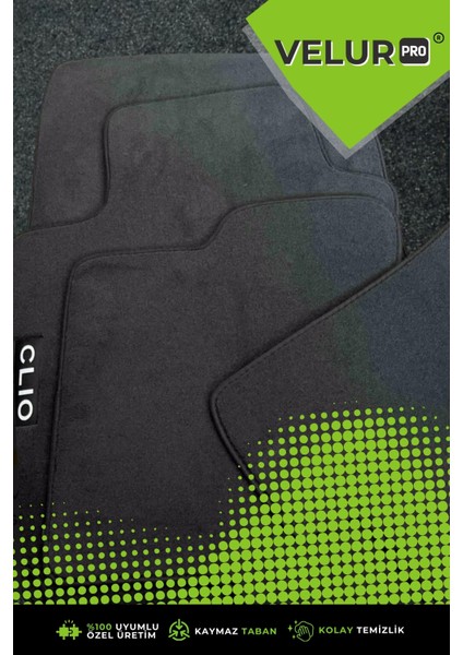 Renault Clio 3 2005 Tam Uyumlu Halı Oto Paspas Clio 3 Halı Paspas modelleri