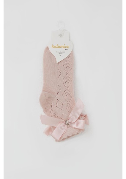 Kız Çocuk Soket Çorap File Detaylı 5-10 Yaş, Gülkurusu fiyatları