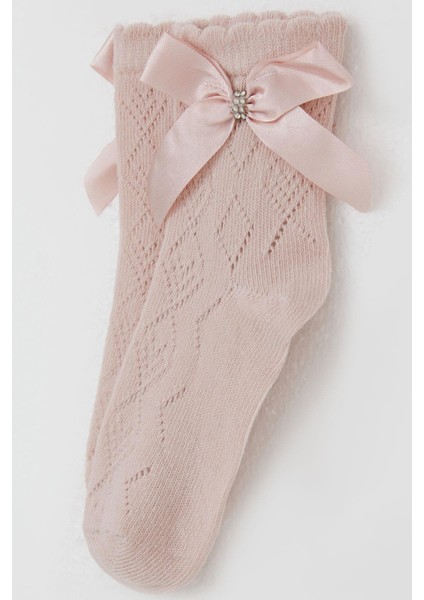 Kız Çocuk Soket Çorap File Detaylı 5-10 Yaş, Gülkurusu modelleri