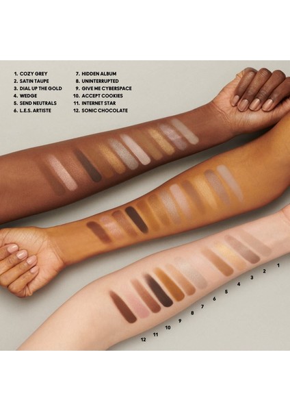 Zengin Renk Çeşitliliği Ile Kolay Uygulanan Mat ve Işıltılı Göz Far Paleti fırsatları