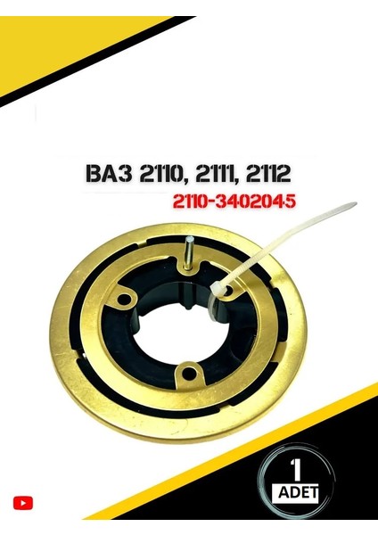 Lada Vega 2110 2111 2112 Direksiyon Korna Kontak Plastiği Korna Sarısı Orj Rus indirimleri