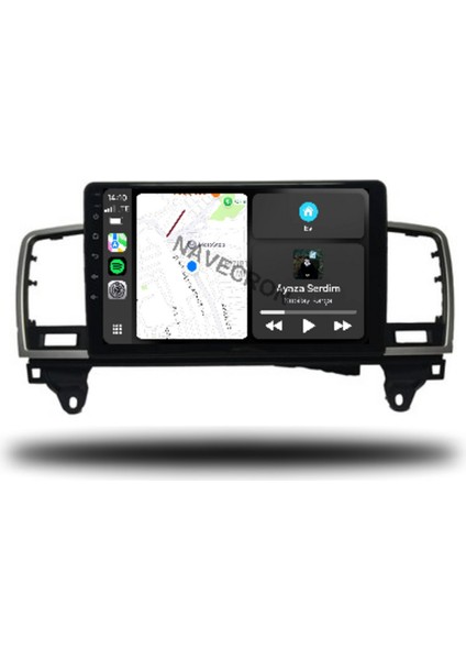 Mercedes ml Seri 2012-16 9"uyumlu Androıd Multimedya Gerçek 2/32 Kablosuz Carplay Geri Görüş Kameralı fiyatları