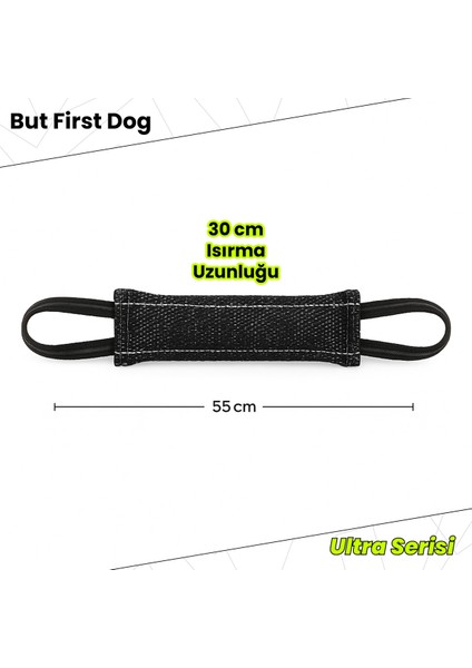 Köpek Oyuncağı Gri Kumaş Çekiştirme Barı – Ultra Series