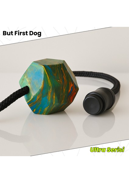 Köpek Oyuncağı 6cm Sekizgen Kauçuk Stoperli Top – Ultra Series
