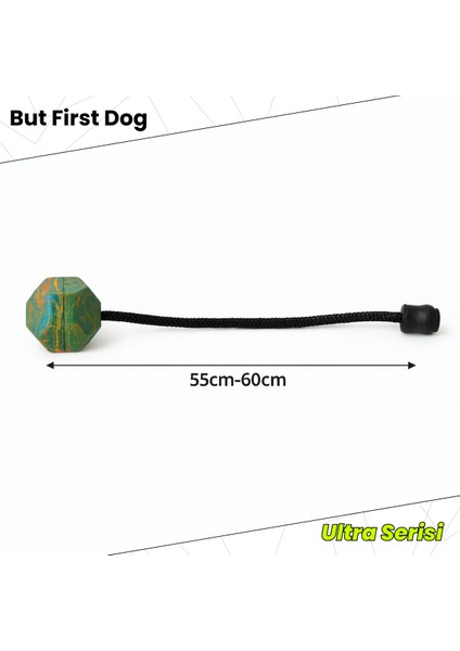 Köpek Oyuncağı 6cm Sekizgen Kauçuk Stoperli Top – Ultra Series modelleri