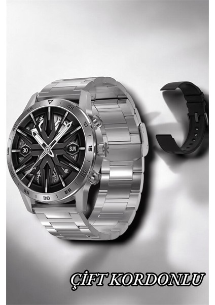 Suya Dayanıklı Dokunmatik Akıllı Saat Bluetooth 5.0, Sesli Asistan ve Sağlık Takibi