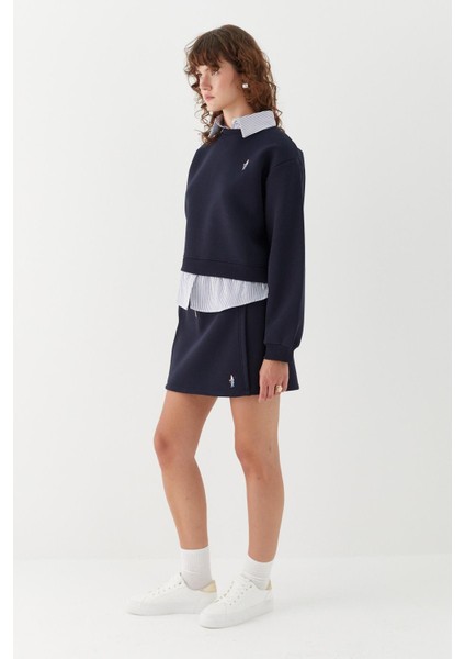 Gömlek Detaylı Sweatshirt Lacivert fırsatları