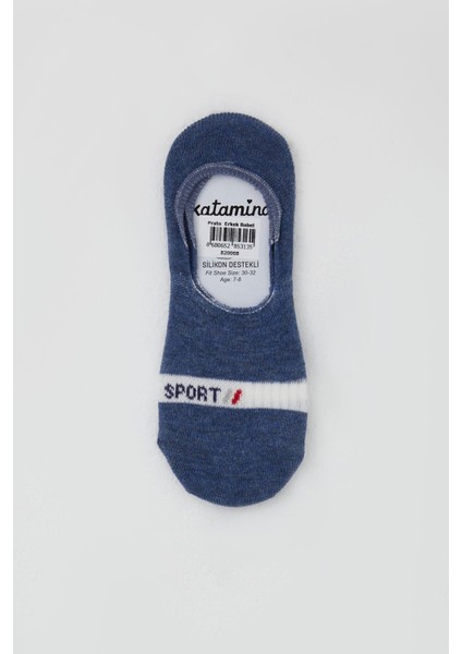 Erkek Çocuk Babet Çorap Sport Yazı Baskılı 7-14 Yaş, Koyu Mavi fiyatları