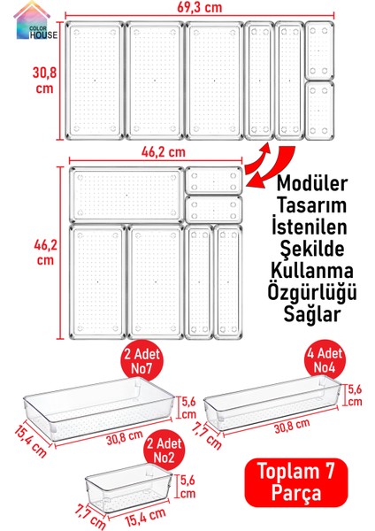 7'li Kepçelik Set Modüler Organizer Kepçe Tahta Kaşık Çekmece Içi Düzenleyici fiyatları