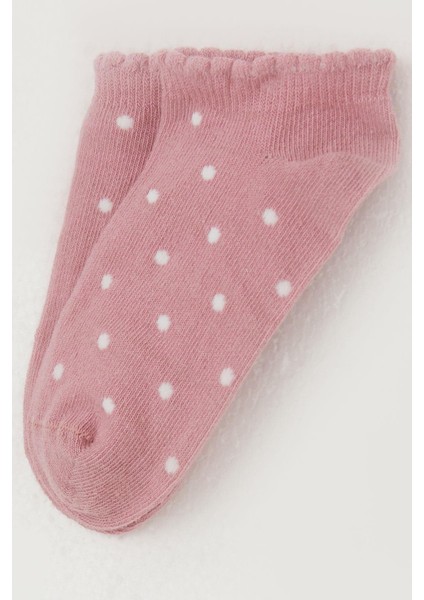 Kız Çocuk Patik Çorap Puantiye Desenli 1-12 Yaş, Gülkurusu modelleri