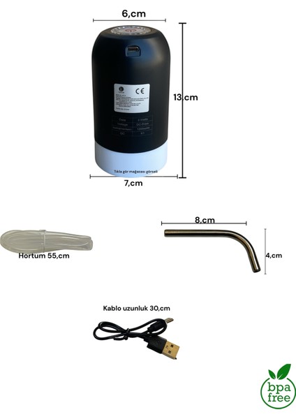Elektirikli Şarjlı Su Pompası Damacana Su Pompası Otomatik fırsatları