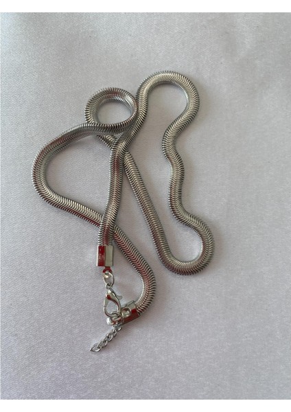 Italyan Zincirli Çelik Kolye Gümüş Renk fiyatları