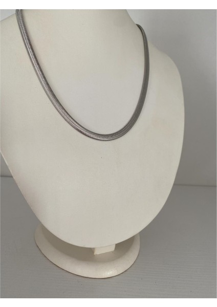 Italyan Zincirli Çelik Kolye Gümüş Renk fırsatları